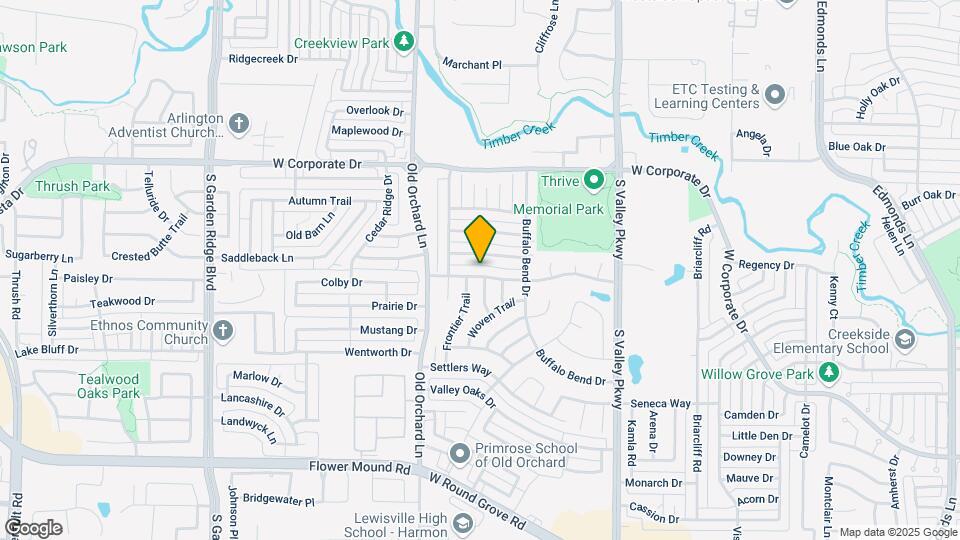 1217 Babbling Brook Dr Map and Location Details