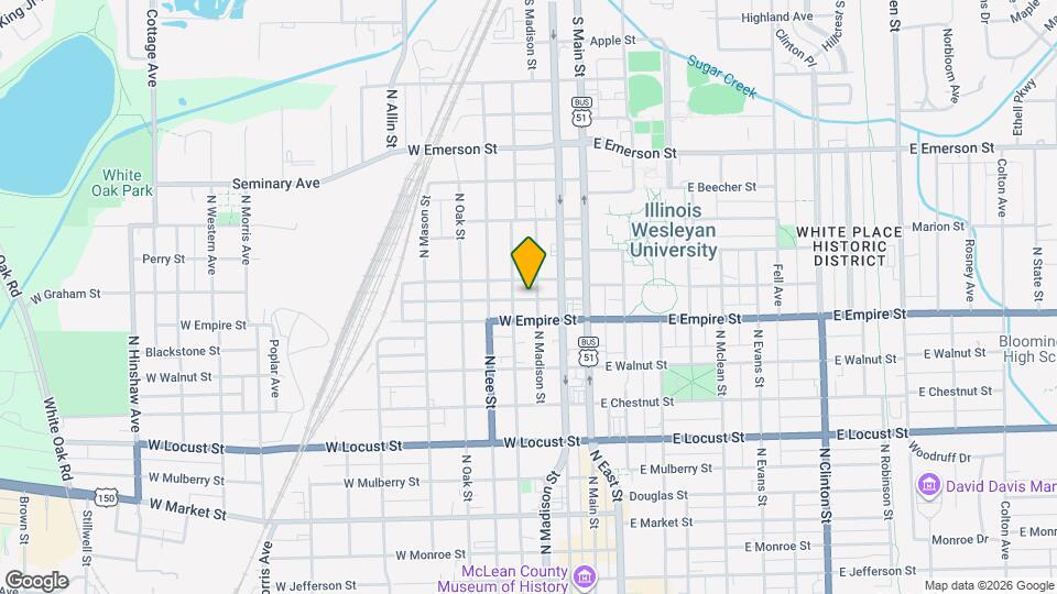 1102 N Madison St Map and Location Details