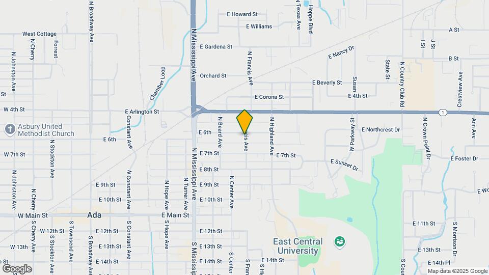 519 N Francis Ave-Unit -519 1/2 Map and Location Details