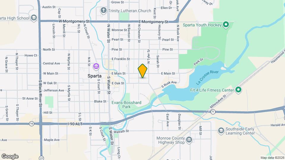 408 E Oak St Map and Location Details