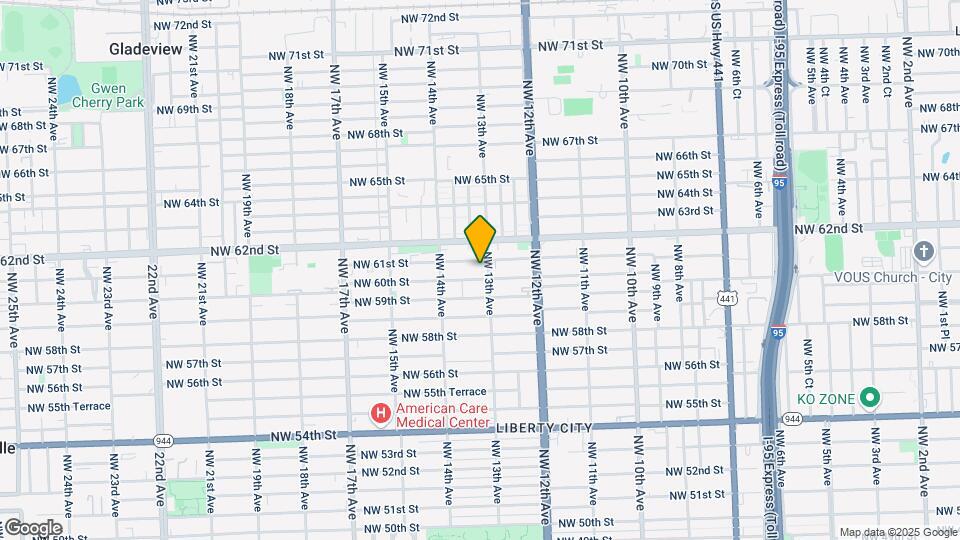 6020 NW 13th Ave Map and Location Details