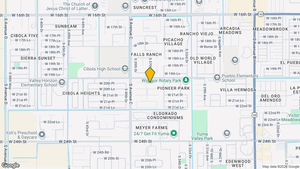 3771 W 20th Pl Map and Location Details