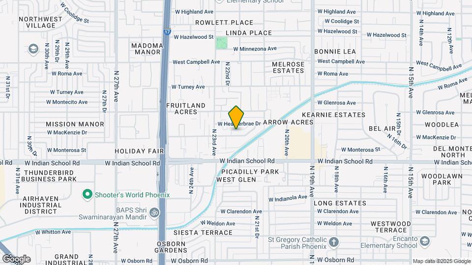 2210 W Devonshire Ave Map and Location Details