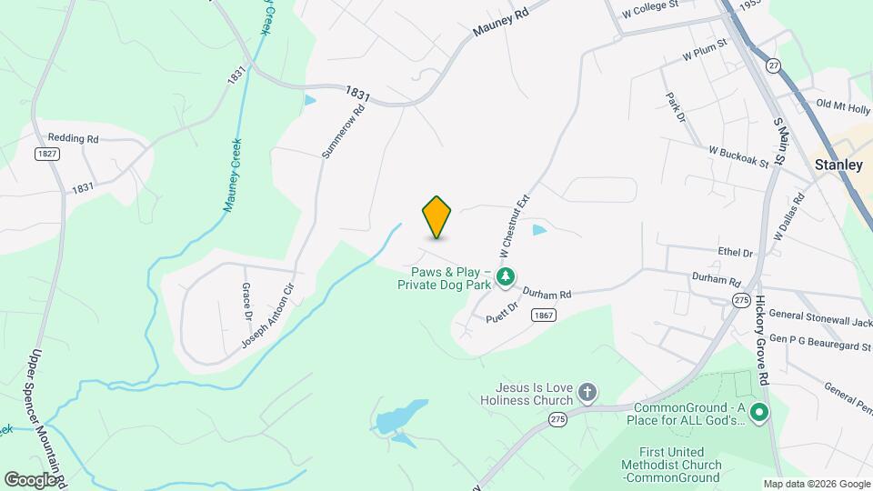 616 Durham Rd Map and Location Details