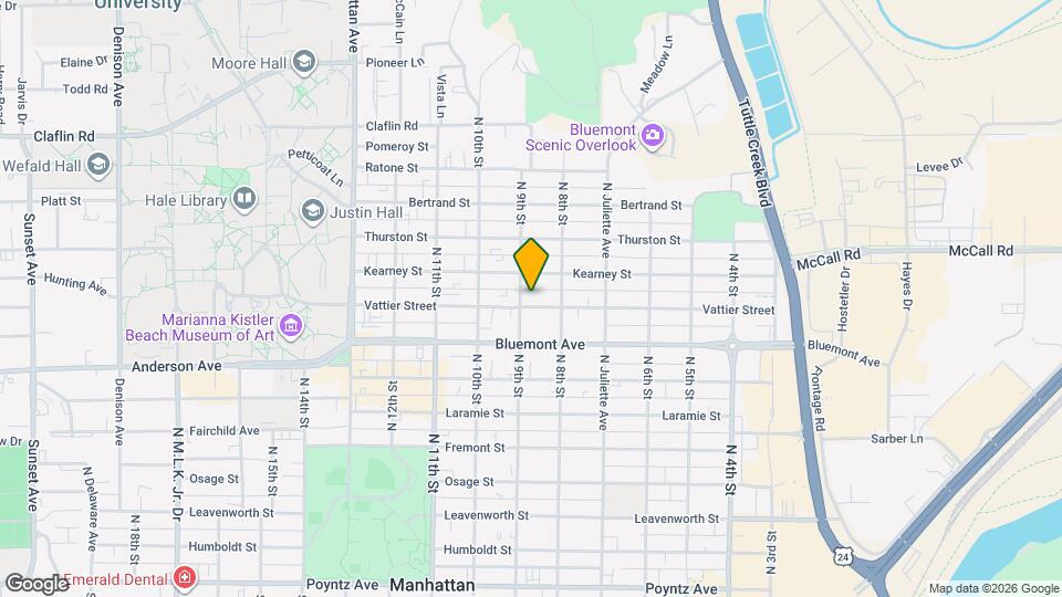 826 Vattier Street Map and Location Details