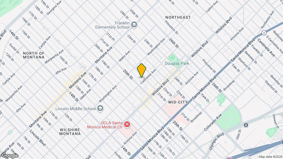 2021 California Ave Map and Location Details