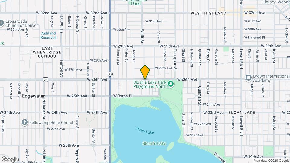 4726 W 26th Ave Map and Location Details