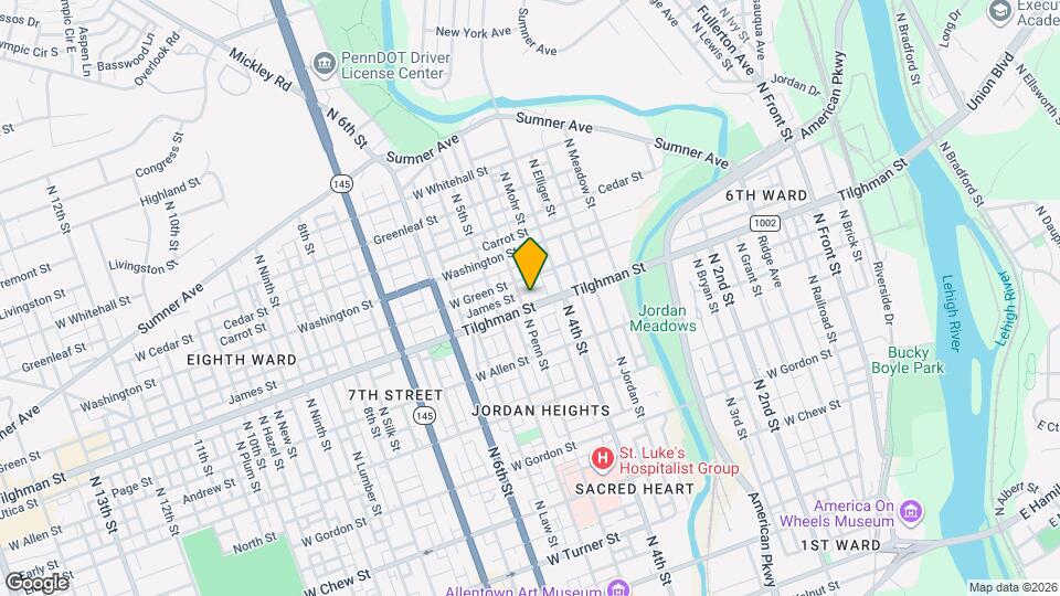 431 Tilghman St Map and Location Details