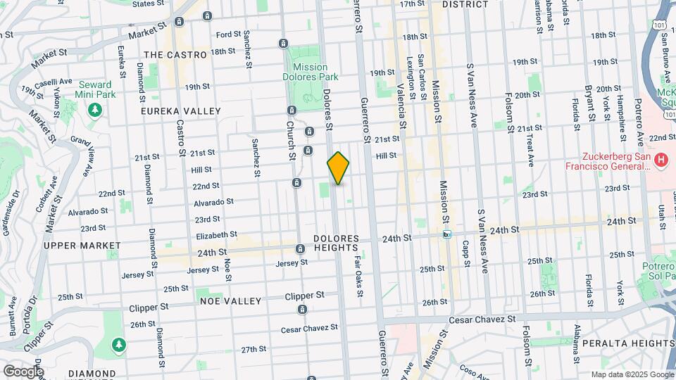 937 Dolores St Map and Location Details