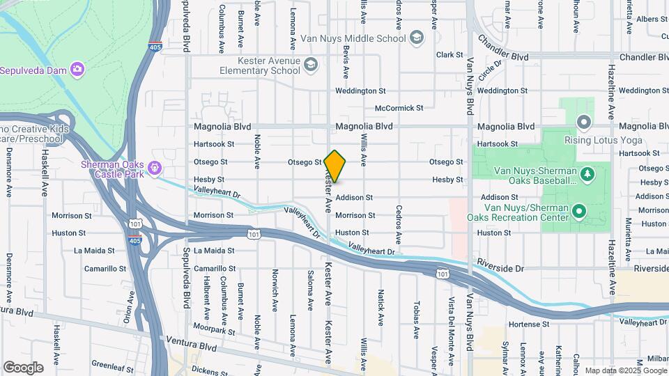 5014 Kester Ave Map and Location Details