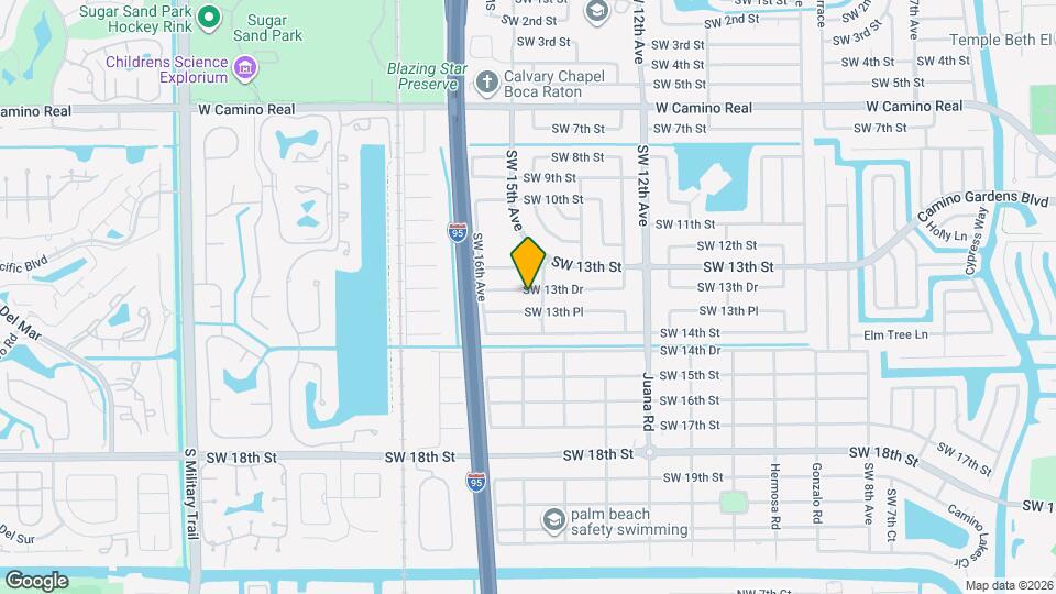 1424 SW 13th Dr Map and Location Details