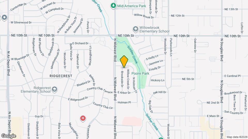 3512 Brookside Dr Map and Location Details