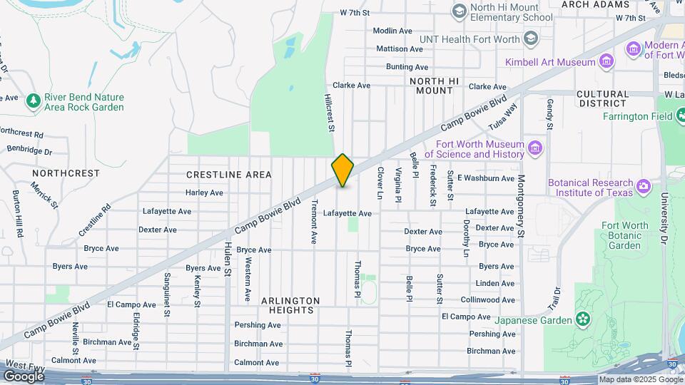 1817 Hillcrest St Map and Location Details