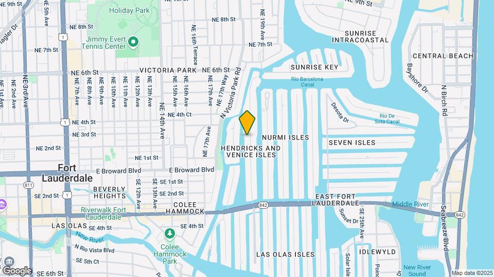 Hendricks Isle Villas Yacht Club Map and Location Details