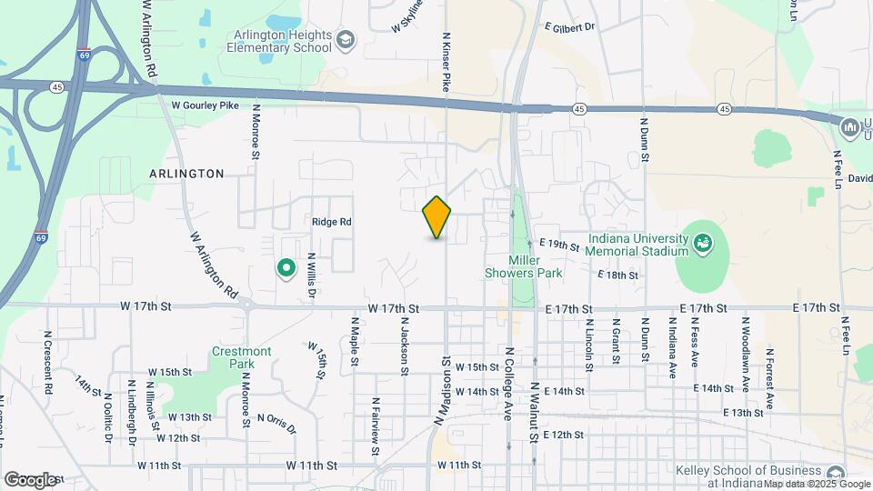 1423 N Kinser Pike Map and Location Details