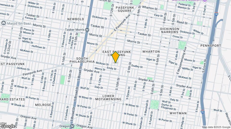 1017 McKean St Map and Location Details