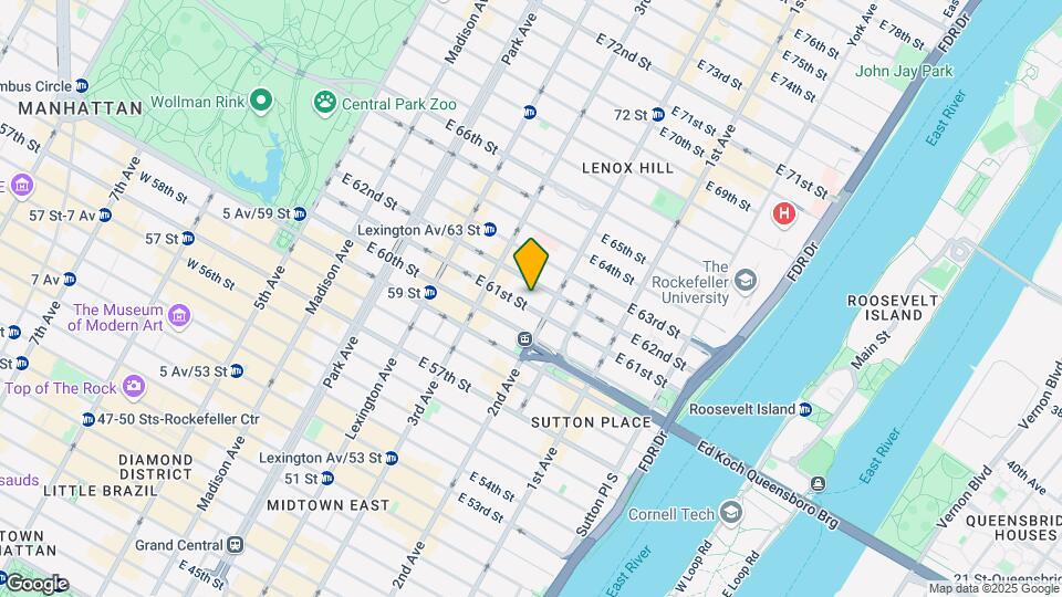 241 E 61st St, Unit 3B Map and Location Details