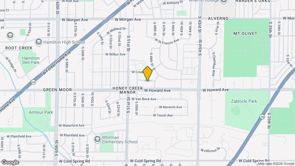 4839 W Lynndale Ave Map and Location Details