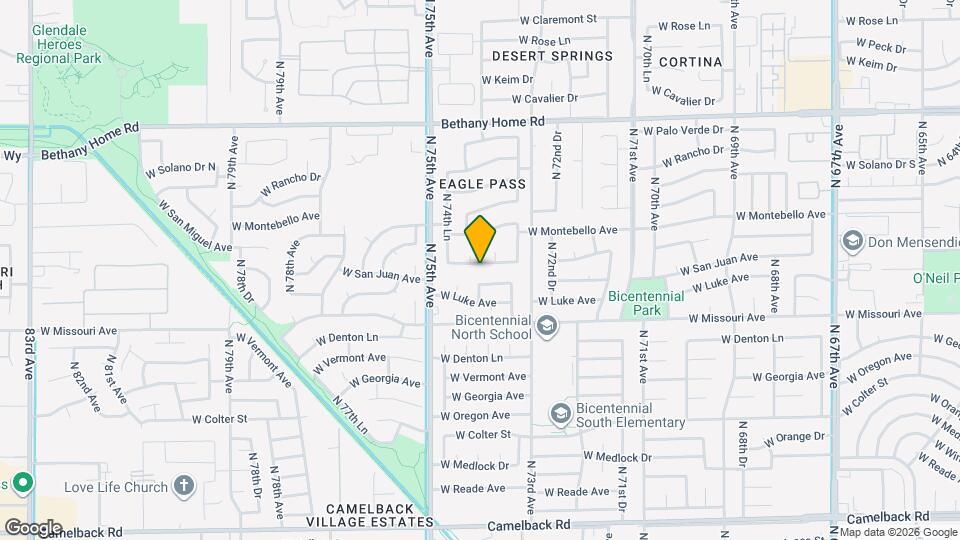 7395 W San Miguel Ave Map and Location Details