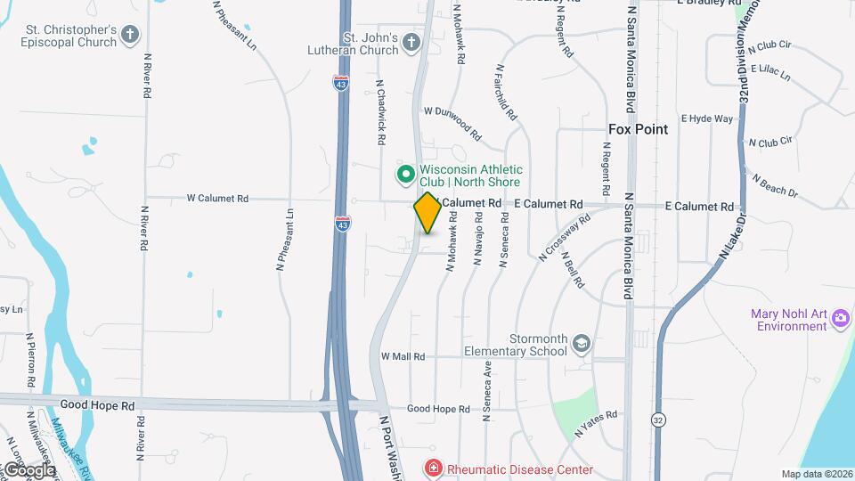 7530 N Port Washington Rd, Unit 203 Map and Location Details