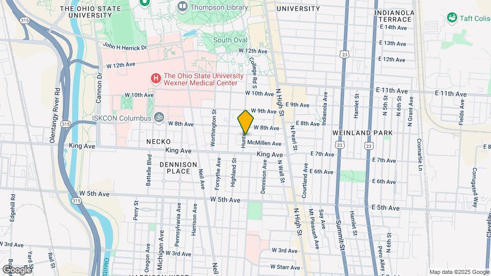 1438 Hunter Ave Map and Location Details