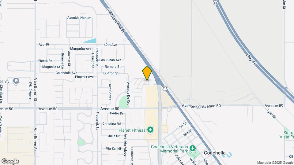 Coachella Mobile Homes Park Mapa y Detalles de la Ubicación