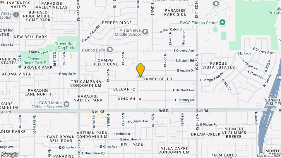 17419 N 28th St Map and Location Details
