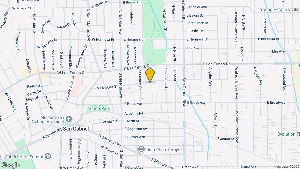 328 E Live Oak St Mapa y Detalles de la Ubicación