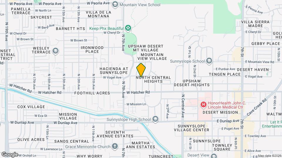 9444 N 4th Ave Map and Location Details