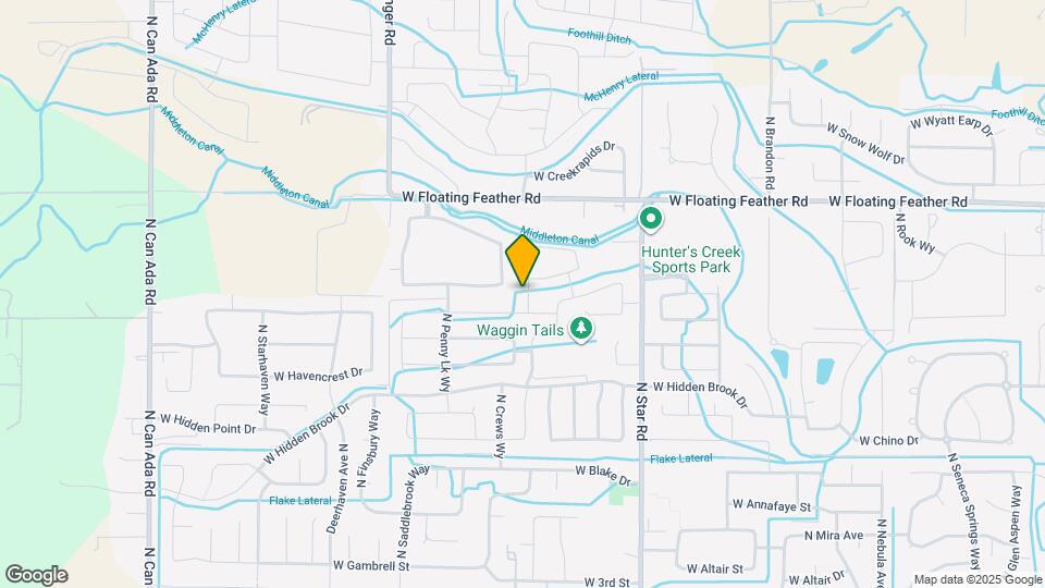 1285 N Meadowhills Ave Map and Location Details