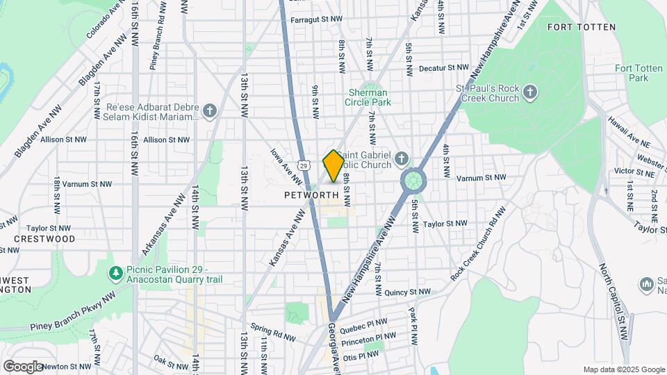 824 Varnum St NW Map and Location Details