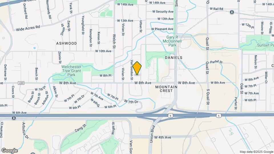 835 Urban St Map and Location Details