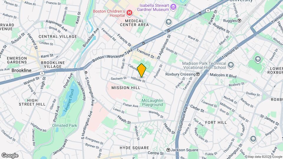 93 A Hillside St Map and Location Details