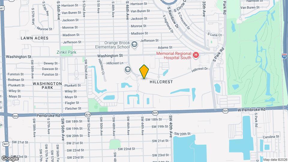 4400 Hillcrest Dr Map and Location Details