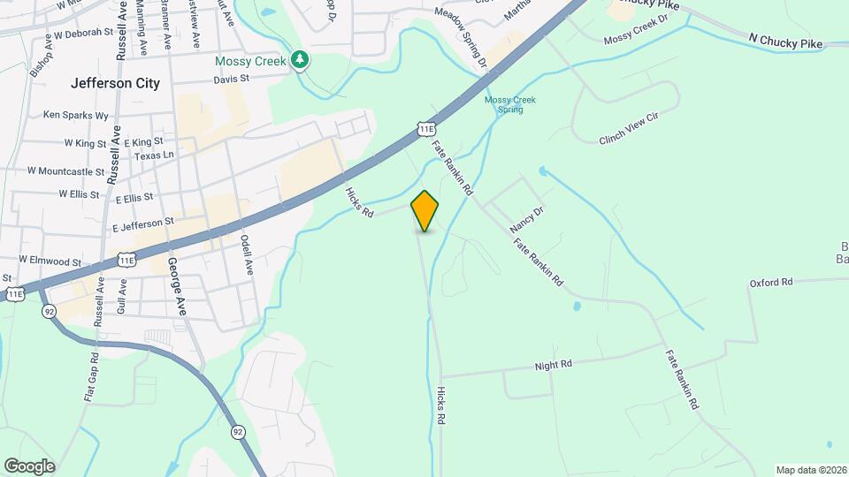 1404 Hicks Rd, Unit A Map and Location Details