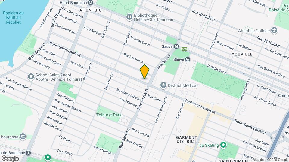 9905 Saint-Laurent Boul Map and Location Details