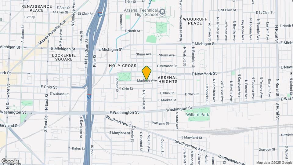 1409 Marlowe Ave Map and Location Details