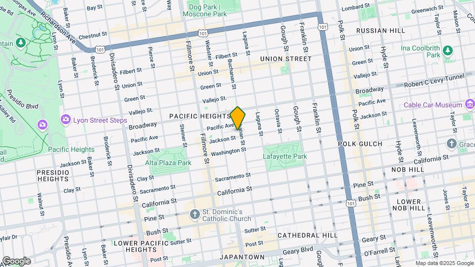 Pacific Heights Map and Location Details