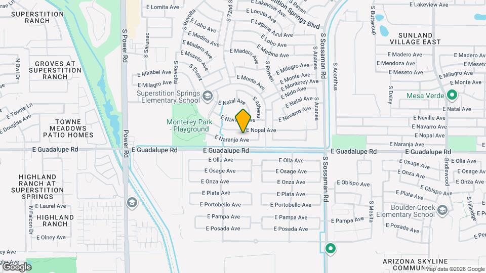 7306 E Naranja Ave Map and Location Details