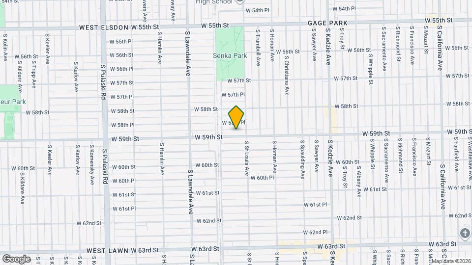 3520 W 59th St, Unit 1 Map and Location Details