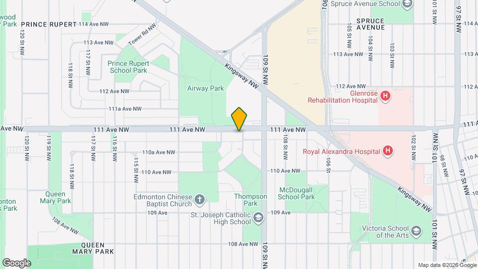 11003 111 Av NW Map and Location Details