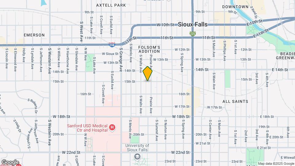 817 W 15th St Map and Location Details