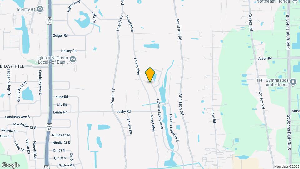 2726 Lantana Lakes Dr W Map and Location Details