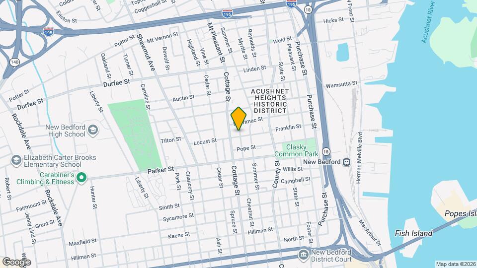 53 Locust St, Unit 2 Mapa y Detalles de la Ubicación