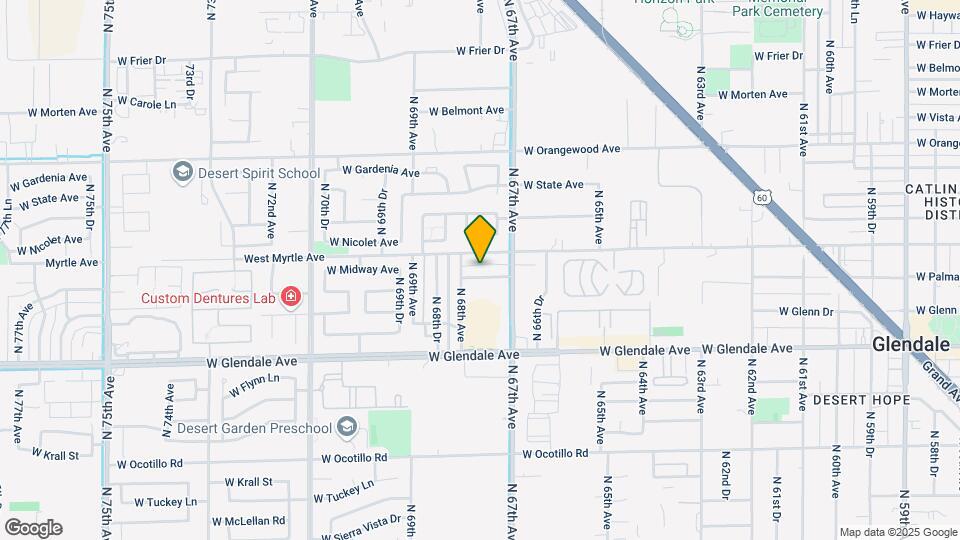 6730 W Palmaire Ave Mapa y Detalles de la Ubicación
