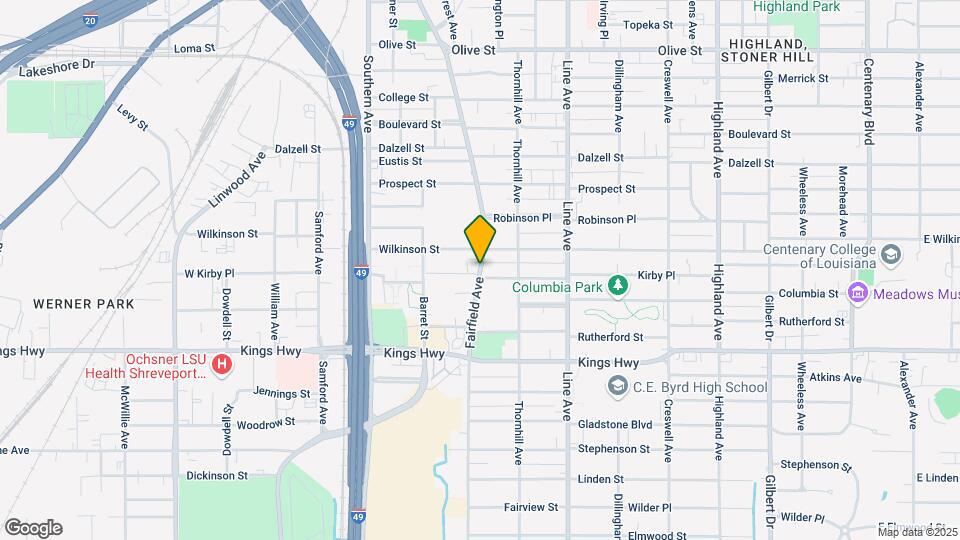 2721 Fairfield Ave Map and Location Details
