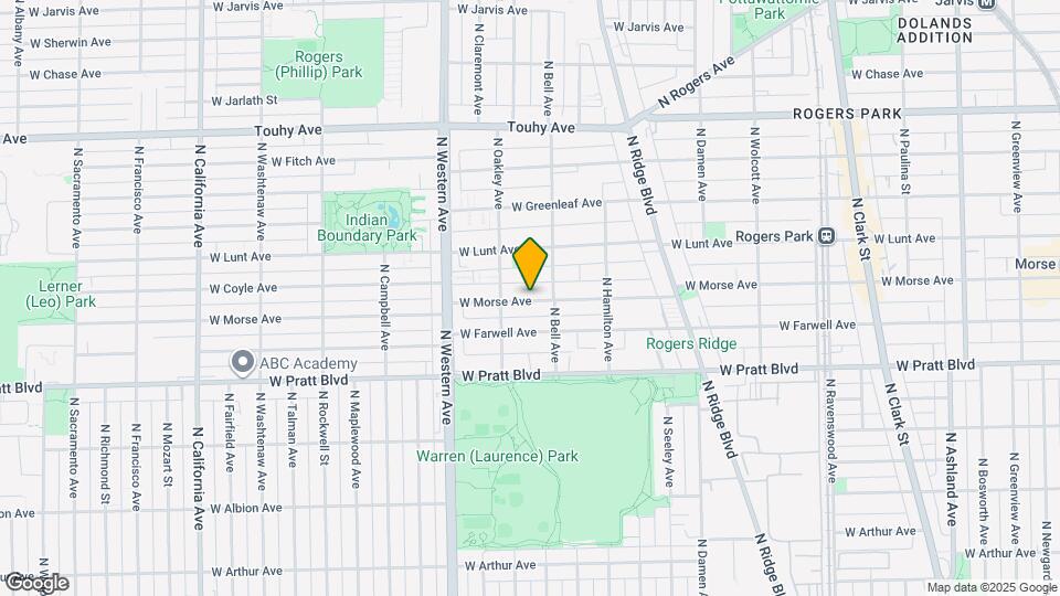 2242 W Morse Ave Map and Location Details