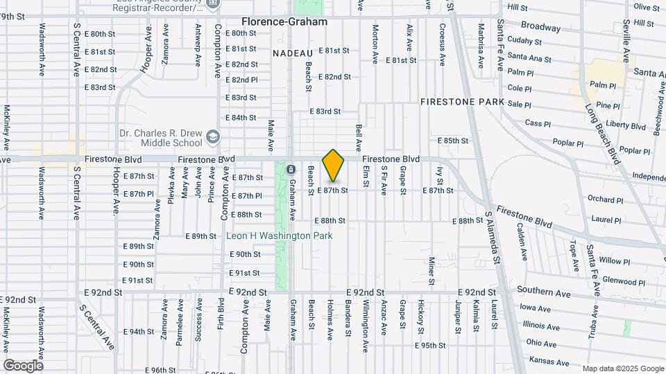 8640 Holmes Ave Map and Location Details