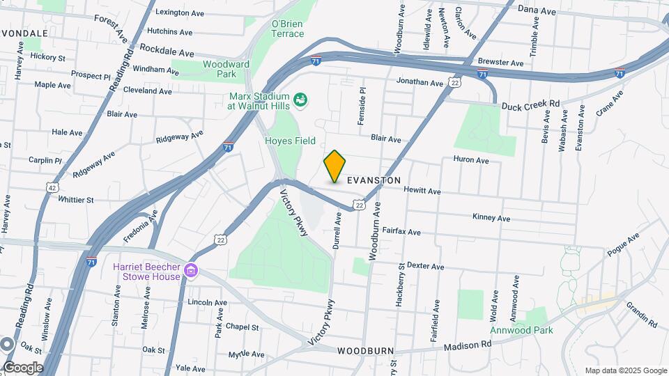 1527 Dixmont Ave Map and Location Details