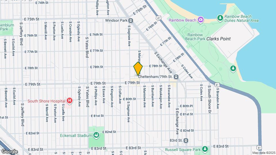7840 S Marquette Ave Map and Location Details